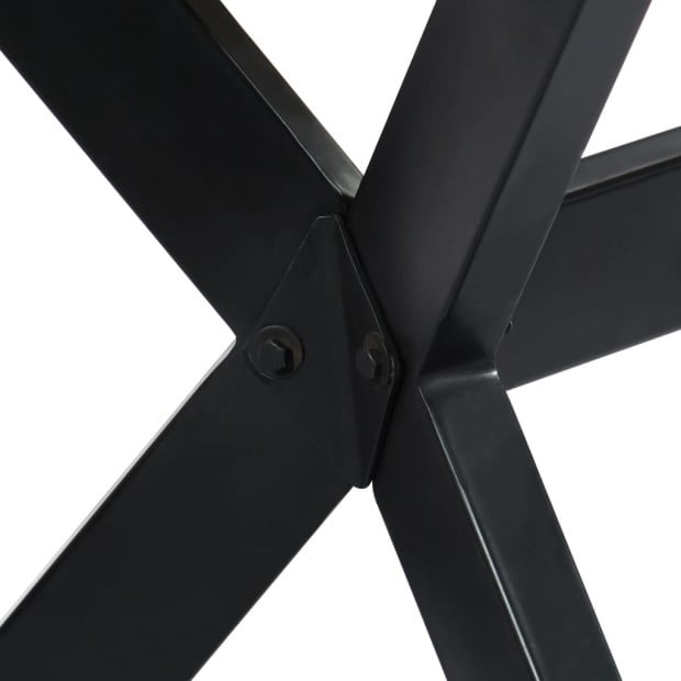 Dining Table 140x70x75 Cm Solid Bleached Mango Wood Image 4