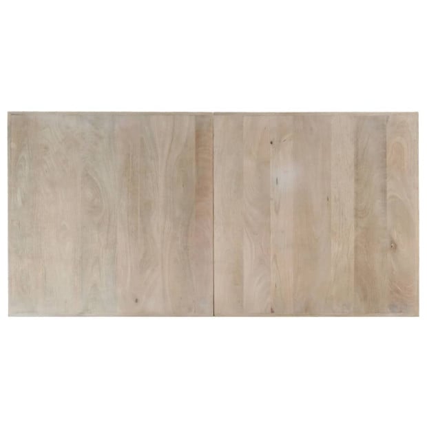 Dining Table 140x70x75 Cm Solid Bleached Mango Wood Image 6
