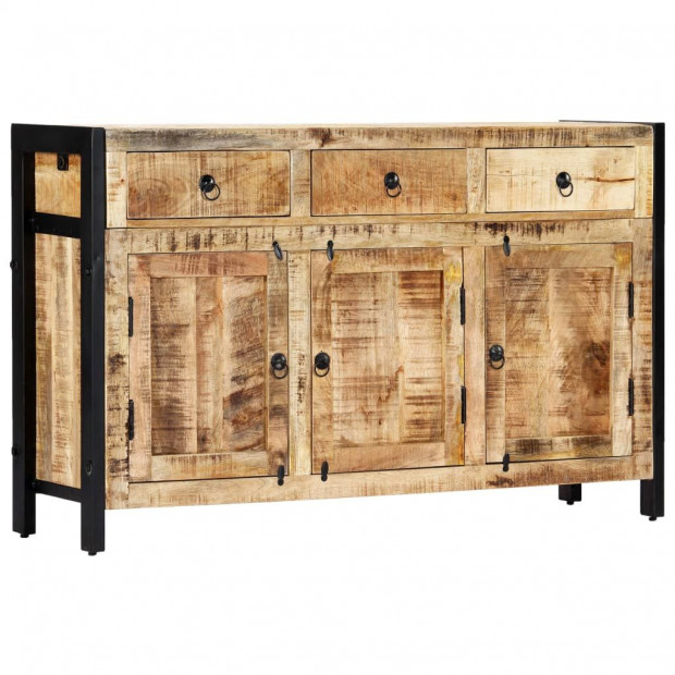Sideboard 120x35x76 Cm Solid Mango Wood Image 11