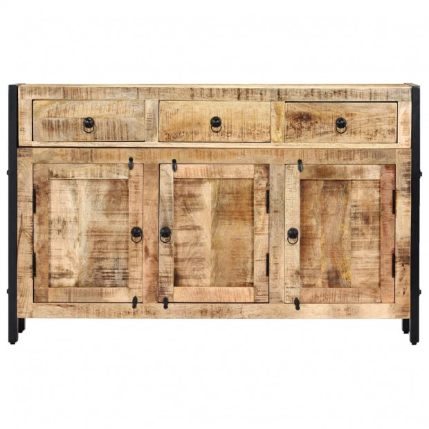 Sideboard 120x35x76 Cm Solid Mango Wood Image 4
