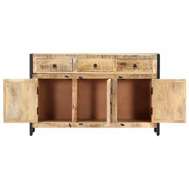 Sideboard 120x35x76 Cm Solid Mango Wood Image 6