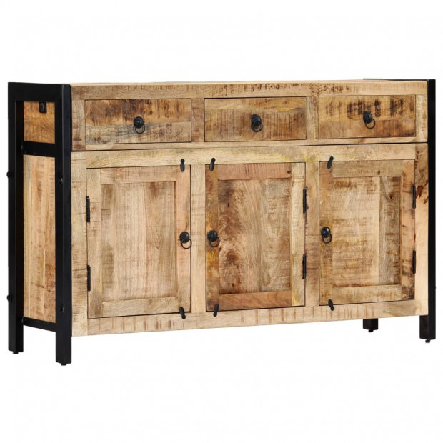 Sideboard 120x35x76 Cm Solid Mango Wood Image 10