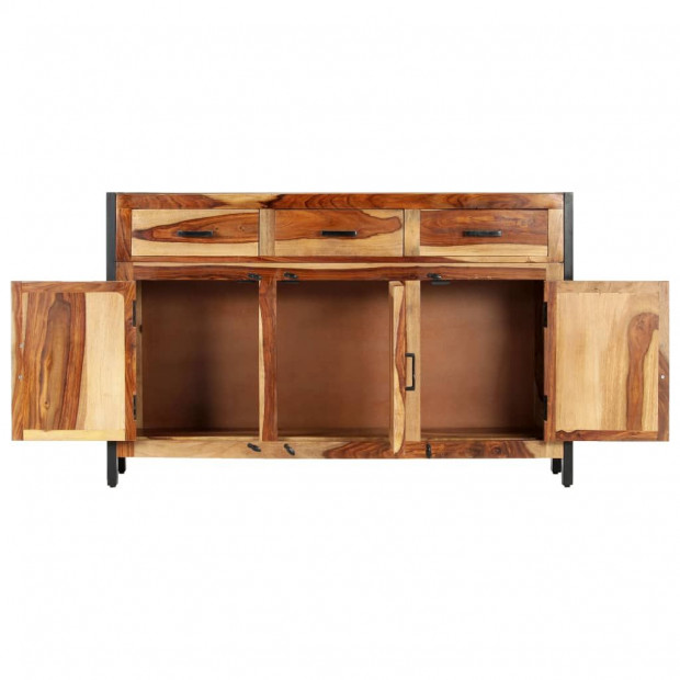 Sideboard 110x35x75 Cm Solid Sheesham Wood Image 4