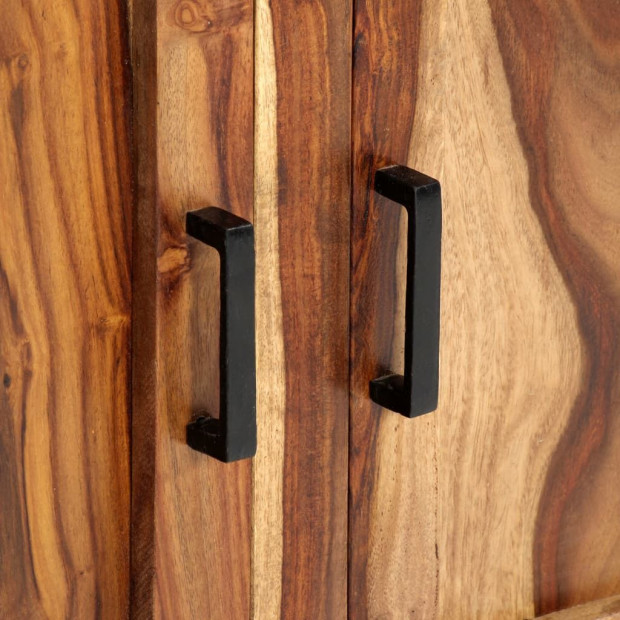Sideboard 110x35x75 Cm Solid Sheesham Wood Image 8