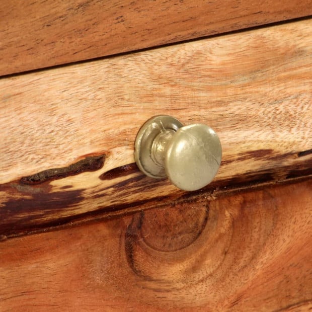 Sideboard 120x35x75 Cm Solid Acacia Wood Image 4