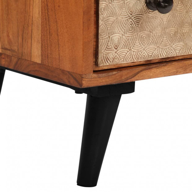 Chest Of Drawers 60x30x75 Cm Solid Acacia Wood Image 6