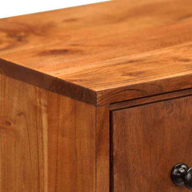 Chest Of Drawers 60x30x75 Cm Solid Acacia Wood Image 7