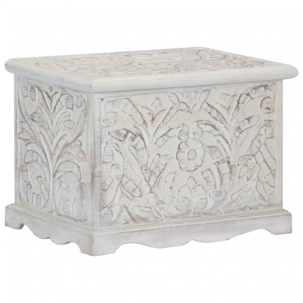 Storage Box 58x40x40 Cm Solid Acacia Wood Image 11