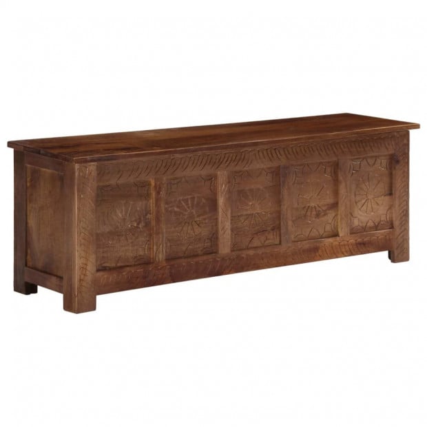 Storage Box 120x30x40 Cm Solid Mango Wood