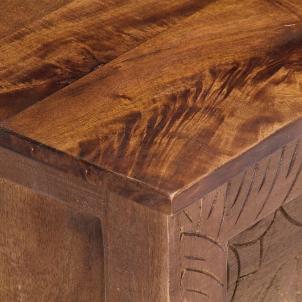 Storage Box 120x30x40 Cm Solid Mango Wood Image 2
