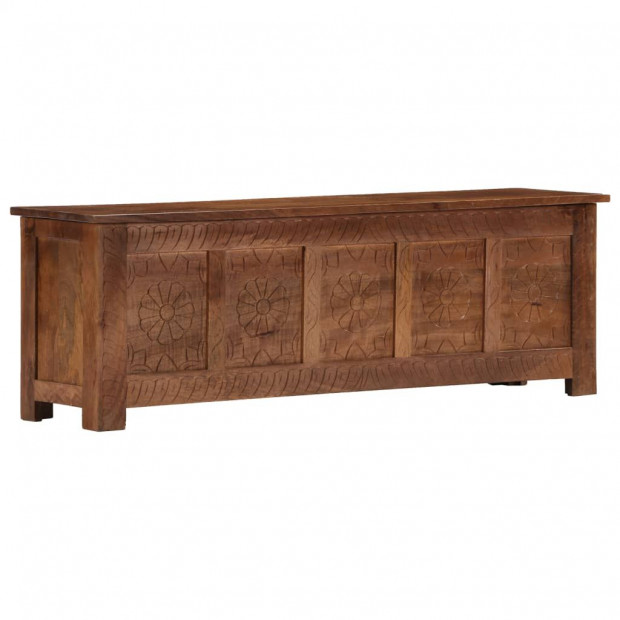 Storage Box 120x30x40 Cm Solid Mango Wood Image 11