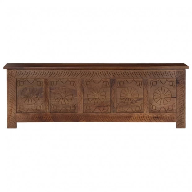 Storage Box 120x30x40 Cm Solid Mango Wood Image 4
