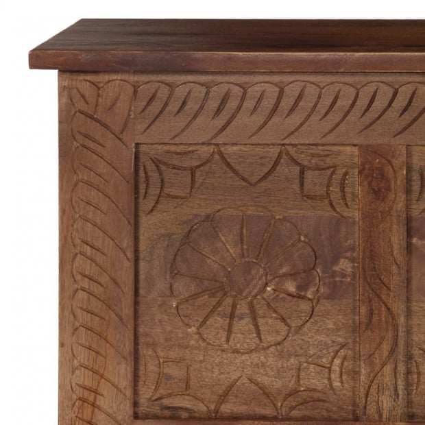 Storage Box 120x30x40 Cm Solid Mango Wood Image 9