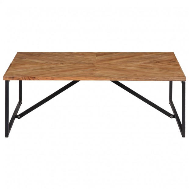 Coffee Table 110x110x36 Cm Solid Acacia Wood Image 3