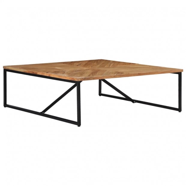 Coffee Table 110x110x36 Cm Solid Acacia Wood Image 4