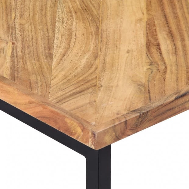 Coffee Table 110x110x36 Cm Solid Acacia Wood Image 5