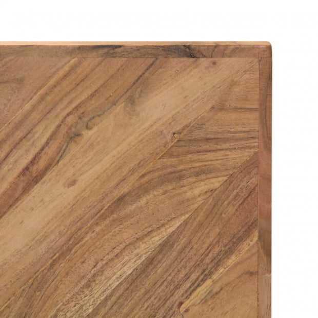 Coffee Table 110x110x36 Cm Solid Acacia Wood Image 7