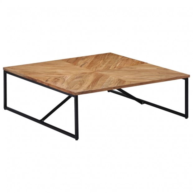 Coffee Table 110x110x36 Cm Solid Acacia Wood Image 9