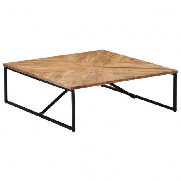 Coffee Table 110x110x36 Cm Solid Acacia Wood Image 10