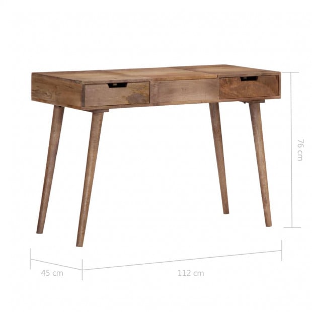 Dressing Table 112x45x76 Cm Solid Mango Wood Image 11