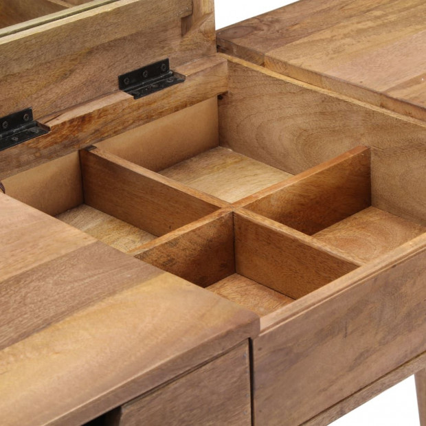 Dressing Table 112x45x76 Cm Solid Mango Wood Image 7