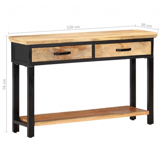 Console Table 120x30x76 Cm Solid Mango Wood Image 7