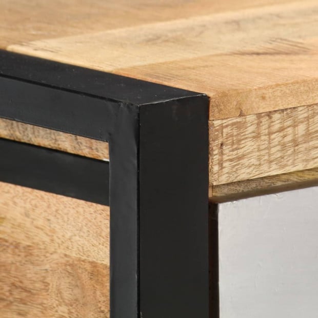 Console Table 130x30x76 Cm Solid Mango Wood Image 2