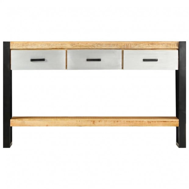 Console Table 130x30x76 Cm Solid Mango Wood Image 3