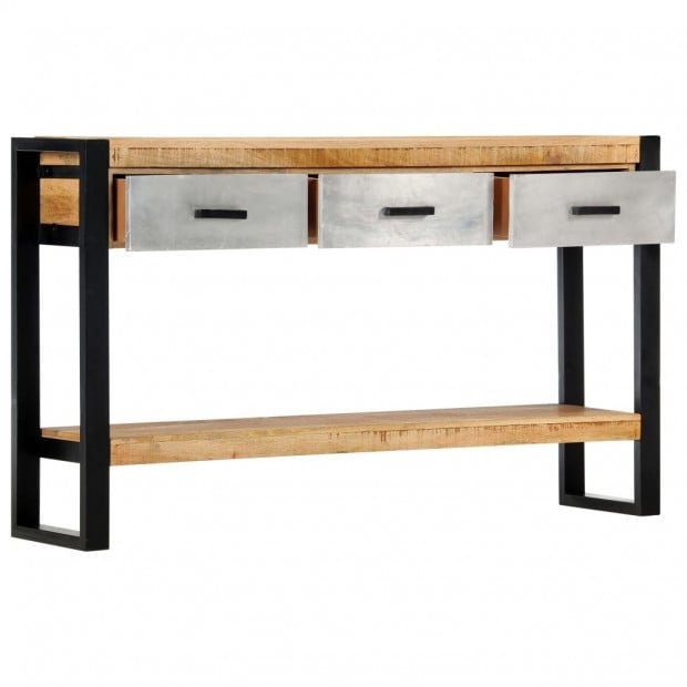 Console Table 130x30x76 Cm Solid Mango Wood Image 4