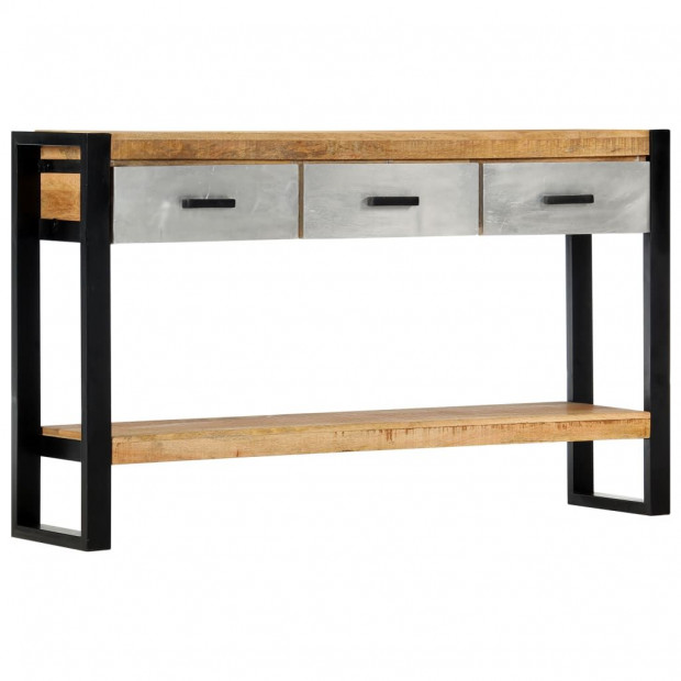 Console Table 130x30x76 Cm Solid Mango Wood Image 9