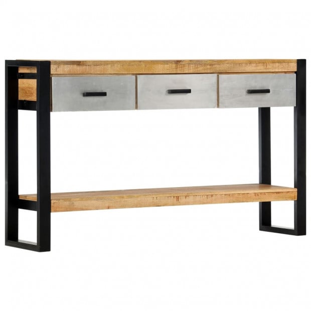 Console Table 130x30x76 Cm Solid Mango Wood Image 10