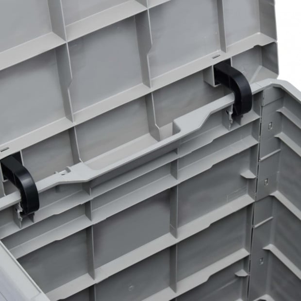 Garden Storage Box 90 L Light Grey Image 5