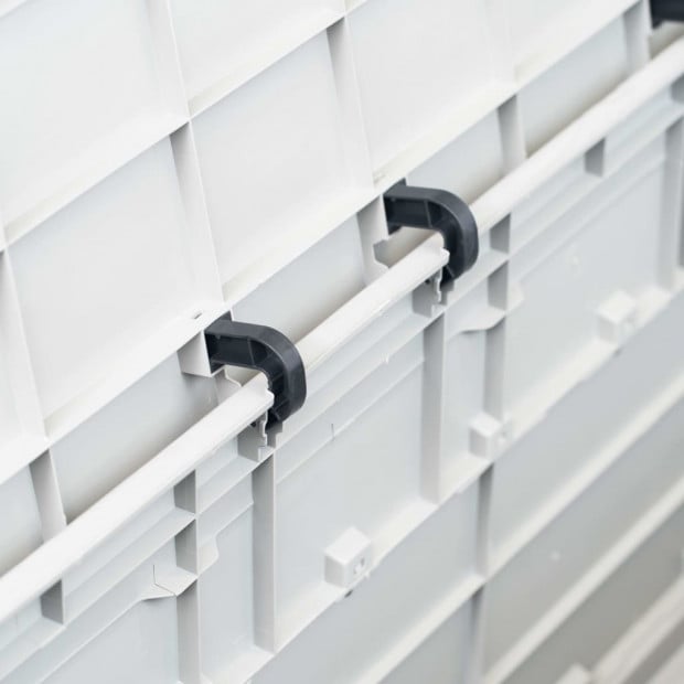 Garden Storage Box 280 L Light Grey Image 2