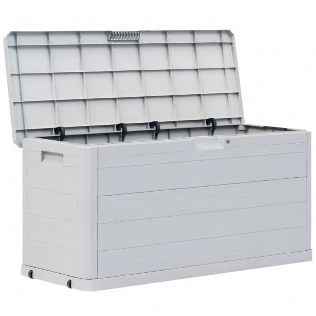 Garden Storage Box 280 L Light Grey Image 6