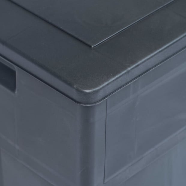Garden Storage Box 320 L Black Image 3