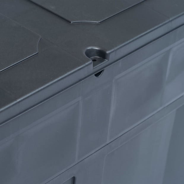 Garden Storage Box 320 L Black Image 5