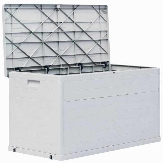 Garden Storage Box 420 L Light Grey Image 6
