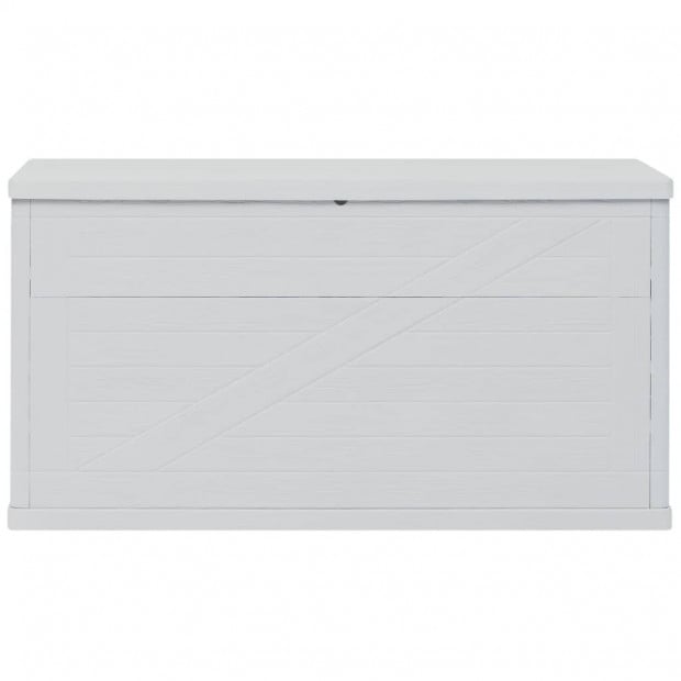 Garden Storage Box 420 L Light Grey Image 8