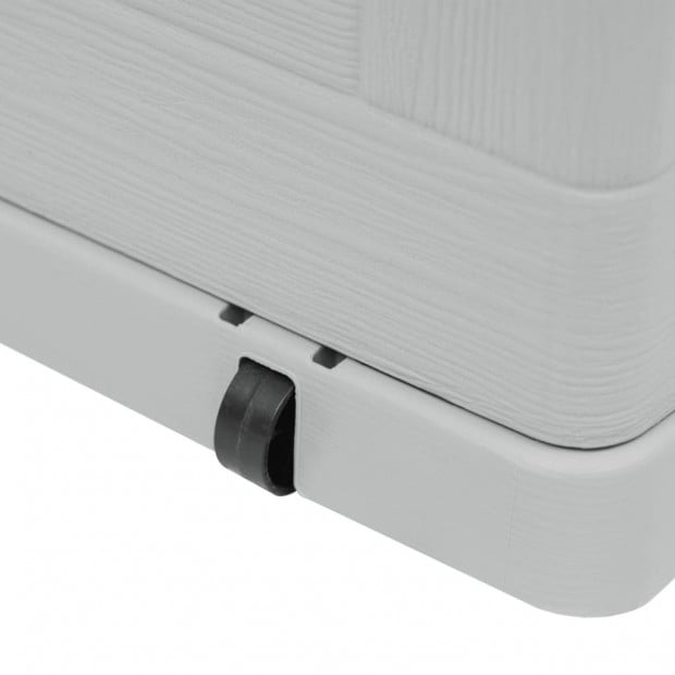 Garden Storage Box 420 L Light Grey Image 9