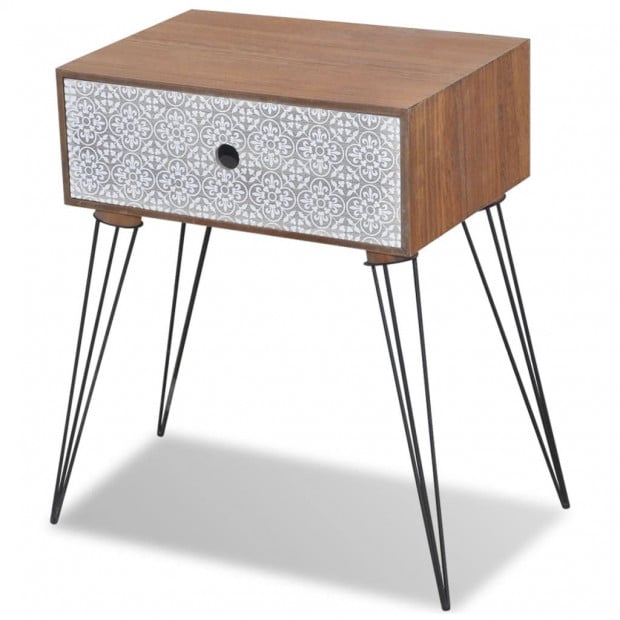 Nightstands With Drawer 2 Pcs Brown Image 4