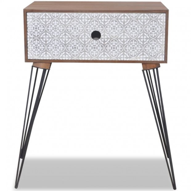 Nightstands With Drawer 2 Pcs Brown Image 5