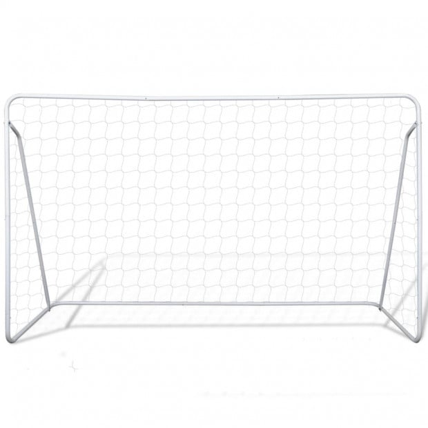 Football Goal Nets Steel 2 Pcs 240x90x150 Cm Image 3