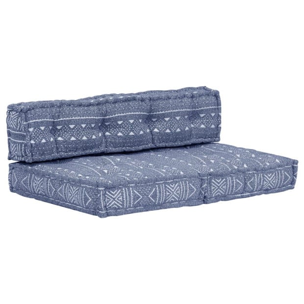 Pouffe Indigo Fabric Image 6
