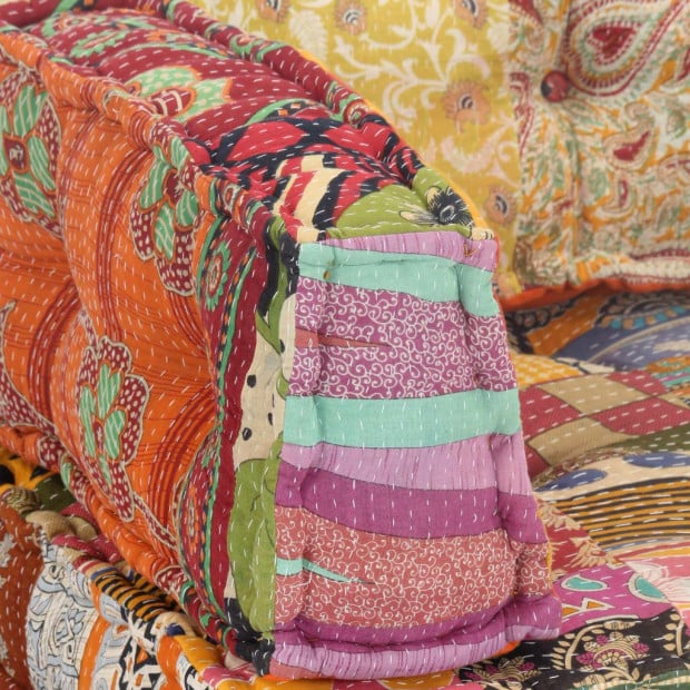 Pouffe Patchwork Fabric Image 2