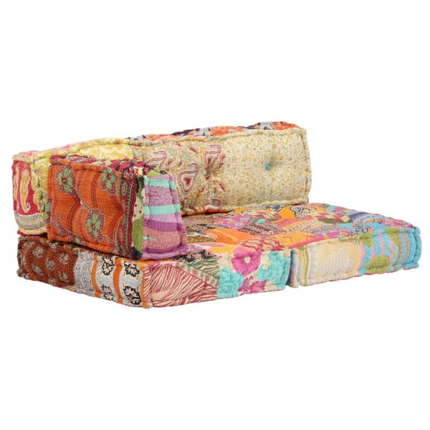 Pouffe Patchwork Fabric Image 11