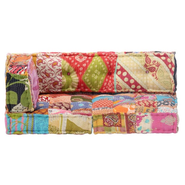 Pouffe Patchwork Fabric Image 5