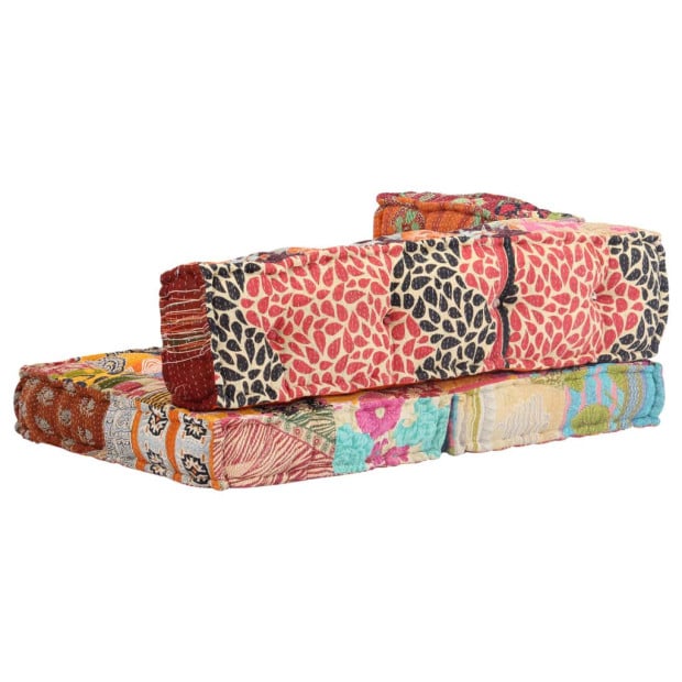 Pouffe Patchwork Fabric Image 6