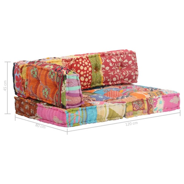 Pouffe Patchwork Fabric Image 7