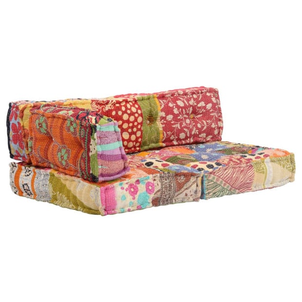 Pouffe Patchwork Fabric Image 9