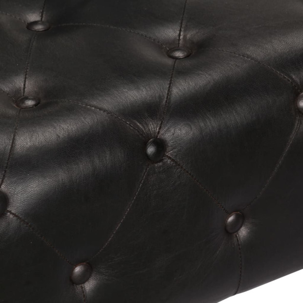 Aviator Armchair Black Real Leather Image 7